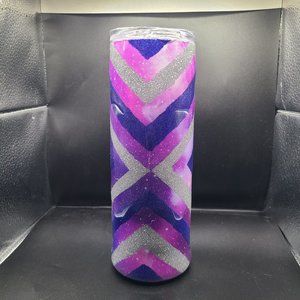 Boujee X Space Glittered 20 oz. Skinny Tumbler